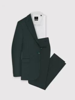 Pako Lorente Spodnie garniturowe P24SF-6G-019 Zielony Slim Fit