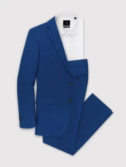 Pako Lorente Spodnie garniturowe P22SF-6G-019 Granatowy Slim Fit