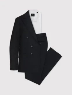 Pako Lorente Spodnie garniturowe P23WP-6G-037 Czarny Slim Fit