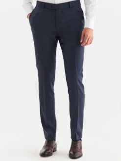Pako Lorente Spodnie garniturowe P22WP-6G-031 Granatowy Slim Fit