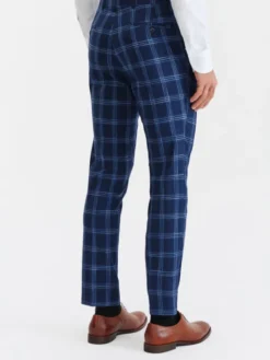 Pako Lorente Spodnie garniturowe P23SF-6G-028 Granatowy Slim Fit