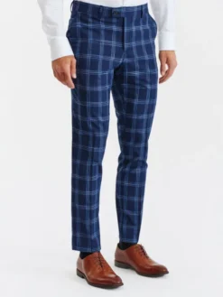 Pako Lorente Spodnie garniturowe P23SF-6G-028 Granatowy Slim Fit