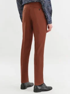 Pako Lorente Spodnie garniturowe P22WF-6G-040 Brązowy Slim Fit