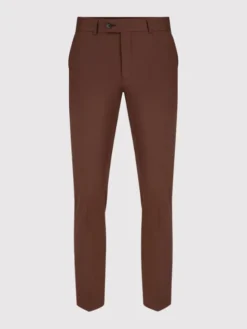Pako Lorente Spodnie garniturowe P22WF-6G-040 Brązowy Slim Fit