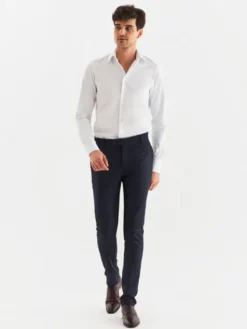 Pako Lorente Spodnie garniturowe P22WF-6G-001 Granatowy Slim Fit