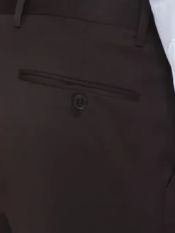 Pako Lorente Spodnie garniturowe P26SF-6G-042 Brązowy Slim Fit
