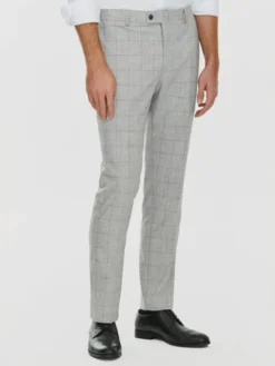 Pako Lorente Spodnie garniturowe P24SF-6G-002 Szary Slim Fit