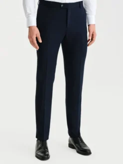 Pako Lorente Spodnie garniturowe P25SF-6G-012 Granatowy Slim Fit