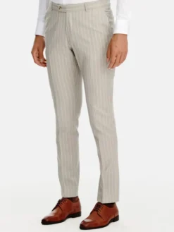 Pako Lorente Spodnie garniturowe P26SP-6G-027 Beżowy Slim Fit