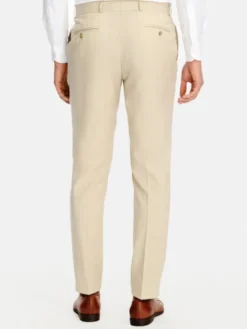 Pako Lorente Spodnie garniturowe P26SP-6G-022 Beżowy Slim Fit