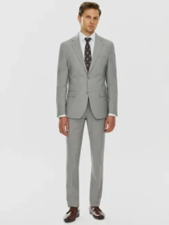 Pako Lorente Spodnie garniturowe P24SF-6G-009 Szary Super Slim Fit