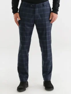 Pako Lorente Spodnie garniturowe P23WP-6G-005 Granatowy Slim Fit
