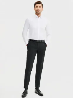 Pako Lorente Spodnie garniturowe P25SP-6G-029 Czarny Slim Fit