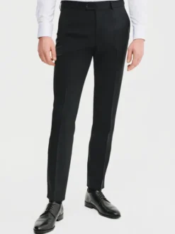 Pako Lorente Spodnie garniturowe P25SP-6G-029 Czarny Slim Fit