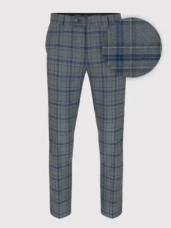 Pako Lorente Spodnie garniturowe P22WP-6G-033 Szary Slim Fit