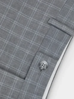 Pako Lorente Spodnie garniturowe P22SF-6G-008 Szary Slim Fit