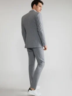 Pako Lorente Spodnie garniturowe P22SF-6G-008 Szary Slim Fit