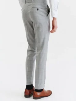 Pako Lorente Spodnie garniturowe P23SP-6G-015 Szary Slim Fit