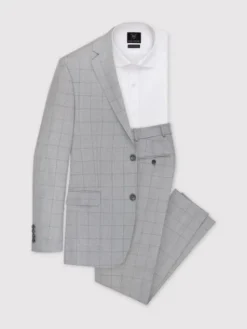 Pako Lorente Spodnie garniturowe P23SP-6G-015 Szary Slim Fit