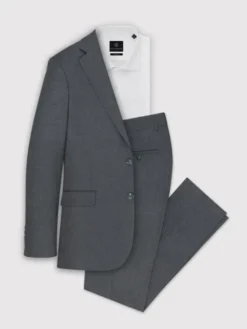 Pako Lorente Spodnie garniturowe P24SF-6G-020 Szary Slim Fit