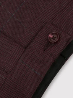Pako Lorente Spodnie garniturowe P22WF-6G-003 Bordowy Slim Fit