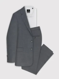 Pako Lorente Spodnie garniturowe P23WP-6G-006 Szary Slim Fit