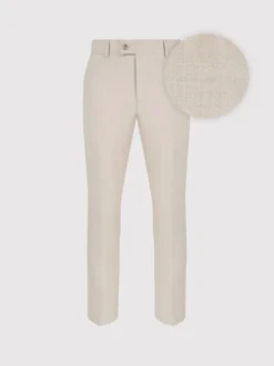 Pako Lorente Spodnie garniturowe P25SF-6G-034 Beżowy Slim Fit