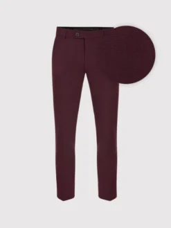 Pako Lorente Spodnie garniturowe P25SF-6G-003 Bordowy Super Slim Fit