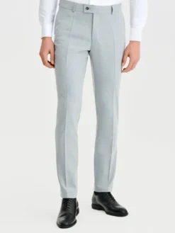 Pako Lorente Spodnie garniturowe P25SF-6G-032 Szary Super Slim Fit
