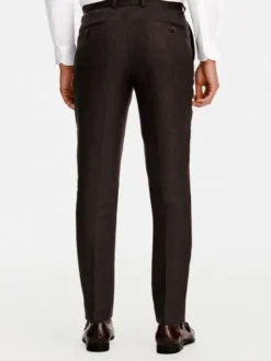Pako Lorente Spodnie garniturowe P26SP-6G-029 Brązowy Slim Fit