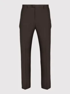 Pako Lorente Spodnie garniturowe P26SP-6G-029 Brązowy Slim Fit