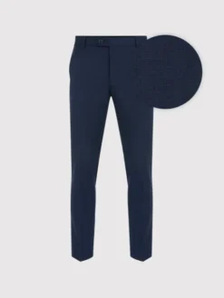 Pako Lorente Spodnie garniturowe P25SP-6G-018 Granatowy Super Slim Fit