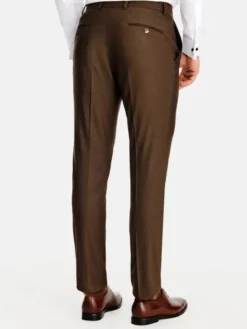 Pako Lorente Spodnie garniturowe P26SF-6G-033 Brązowy Slim Fit