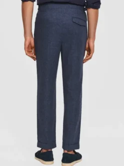 Pako Lorente Spodnie materiałowe P26SF-WX-004 Granatowy Regular Fit