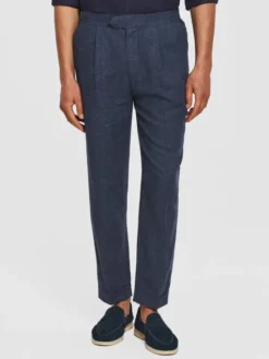 Pako Lorente Spodnie materiałowe P26SF-WX-004 Granatowy Regular Fit