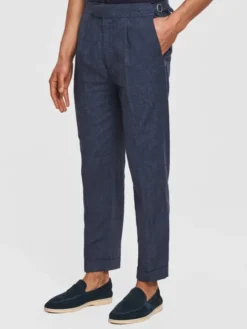 Pako Lorente Spodnie materiałowe P26SF-WX-004 Granatowy Regular Fit