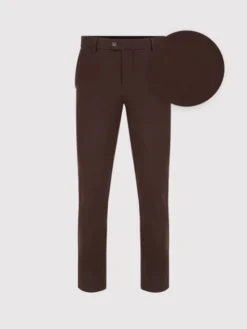 Pako Lorente Spodnie materiałowe P25WB-WX-001 Brązowy Classic Fit