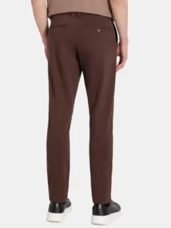 Pako Lorente Spodnie materiałowe P25WB-WX-001 Brązowy Classic Fit