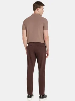 Pako Lorente Spodnie materiałowe P25WB-WX-001 Brązowy Classic Fit