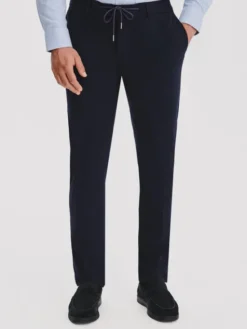 Pako Lorente Spodnie materiałowe P25WF-WX-018 Granatowy Slim Fit