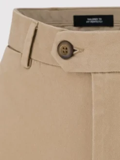 Pako Lorente Spodnie materiałowe P25WB-WX-001 Beżowy Classic Fit