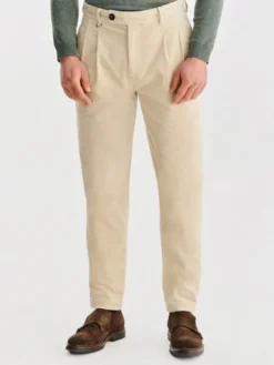 Pako Lorente Spodnie materiałowe P25WF-WX-005 Beżowy Regular Fit