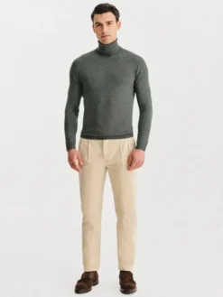 Pako Lorente Spodnie materiałowe P25WF-WX-005 Beżowy Regular Fit