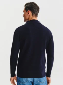 Pako Lorente Sweter P25WP-2X-011 Granatowy Classic Fit