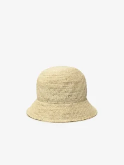 Paris+Hendzel Kapelusz Raffia Bucket Hat - No.01 Biały