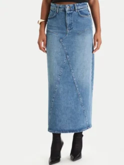 Patrizia Pepe Spódnica jeansowa 8G0521/D1WZB-CB02 Niebieski Regular Fit