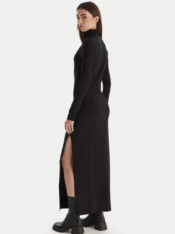 Patrizia Pepe Sukienka wieczorowa 2A2968 J338 Czarny Regular Fit