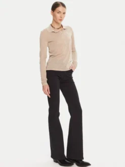 Patrizia Pepe Sweter 8K0320 K128 Beżowy Regular Fit