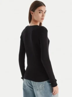 Patrizia Pepe Sweter 2K0331/K7S0-K103 Czarny Regular Fit