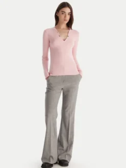 Patrizia Pepe Sweter 2K0331/K7S0-M555 Różowy Regular Fit